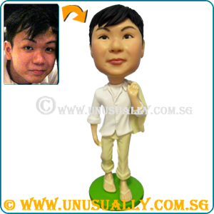 Custom 3D Unusually Casual Smart Male Figurine - 17-19cm Tall